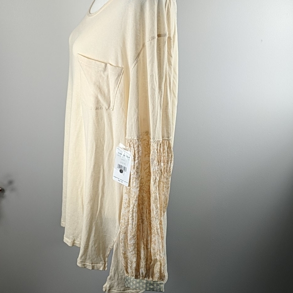 Free people ivory Ecru boho top medium - Picture 7 of 8
